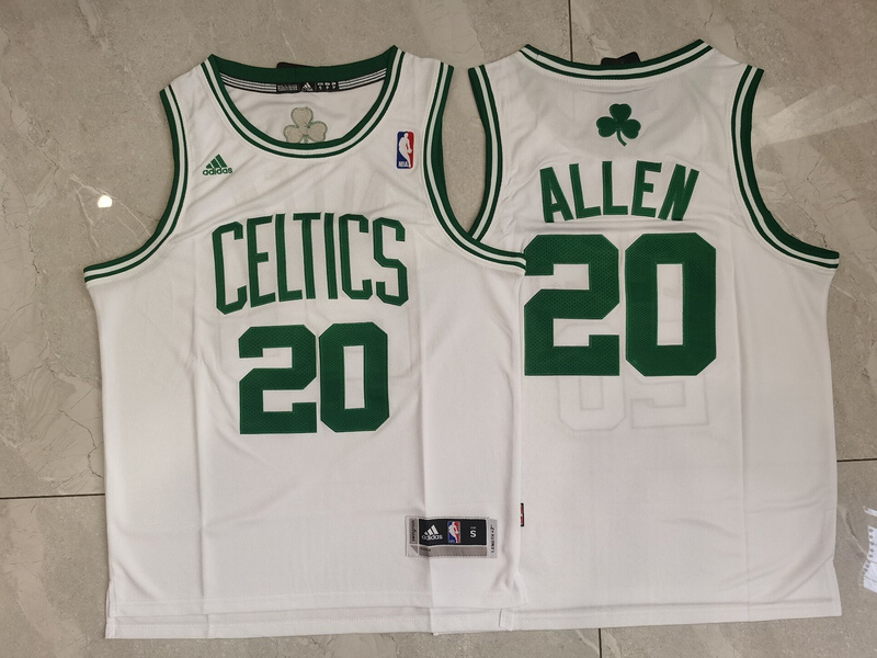 Men Boston Celtics #20 Allen White Adidas 2025 NBA Jersey